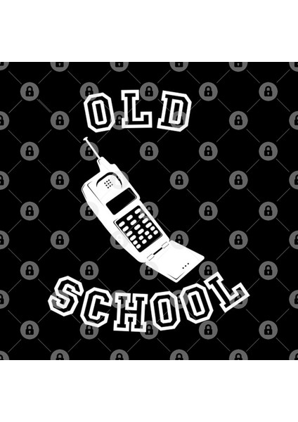 Old School Cell Phone İn White Kupa Bardak