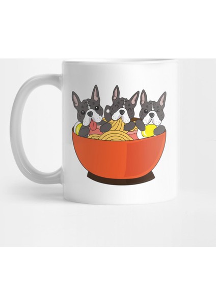 French Bulldog Japanese Ramen Kupa Bardak