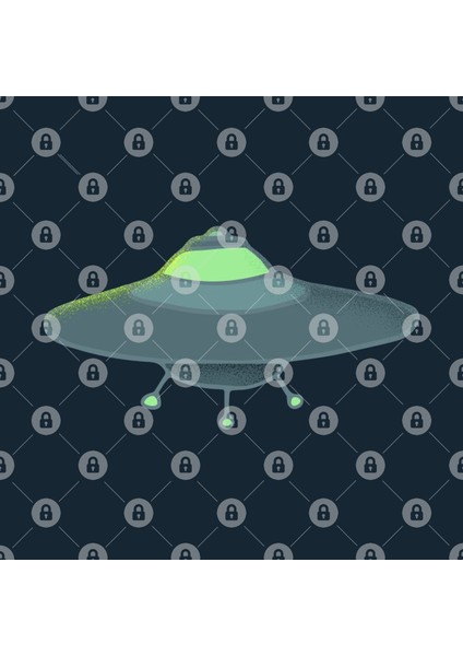 Ufo Doodle Kupa Bardak
