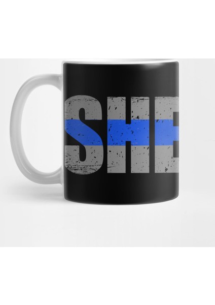 Sheriff Thin Blue Line Kupa Bardak