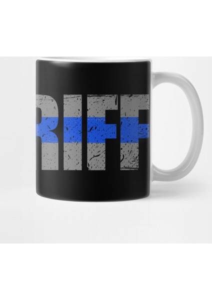 Sheriff Thin Blue Line Kupa Bardak