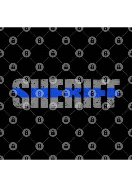 Sheriff Thin Blue Line Kupa Bardak