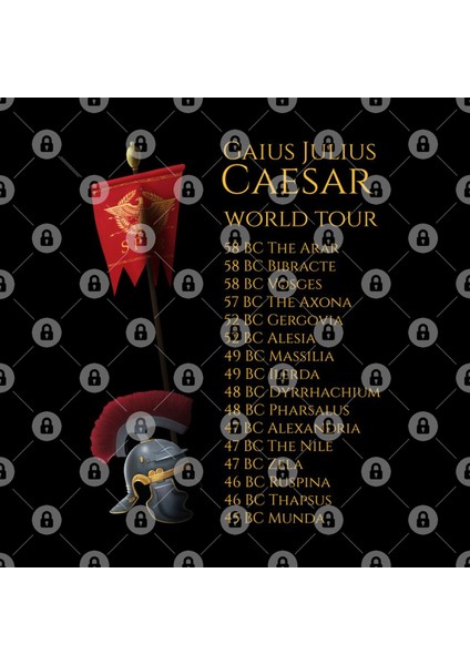 Gaius Julius Caesar World Tour Kupa Bardak