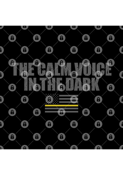 The Calm Voice In The Dark Thin Gold Line Flag Kupa Bardak
