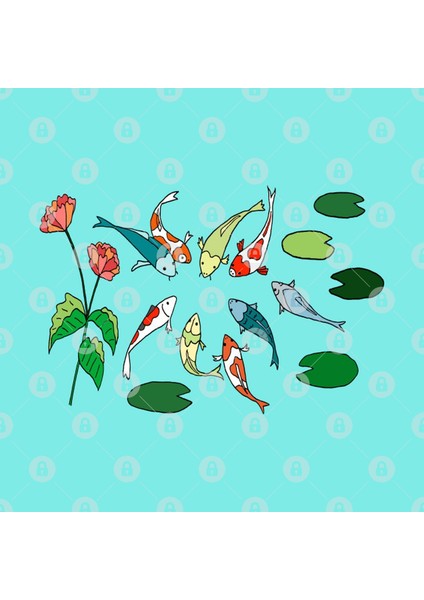 Koi Fish Meeting Kupa Bardak