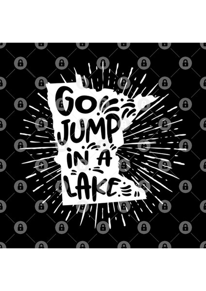 Go Jump In A Lake' Minnesota Map Lake Kupa Bardak