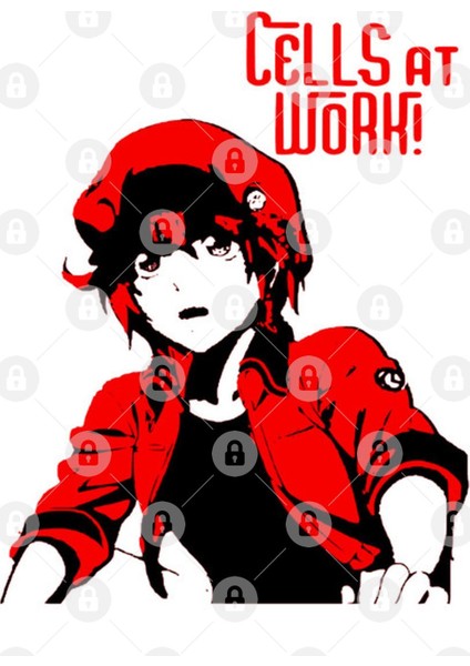 Red Blood Cell Hataraku Saibou Kupa Bardak