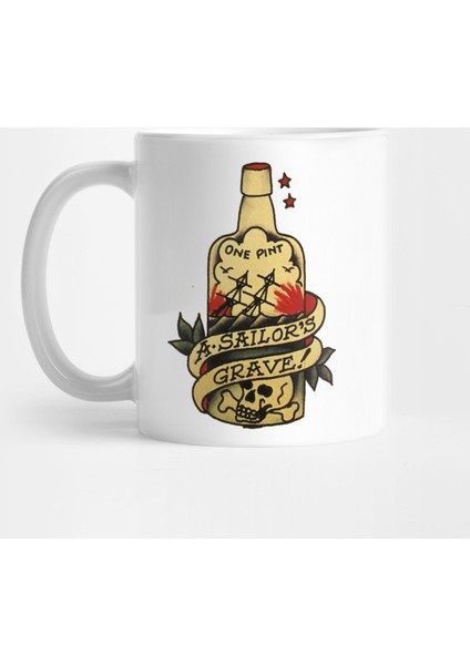 One Pint Sailor Tattoo Kupa Bardak
