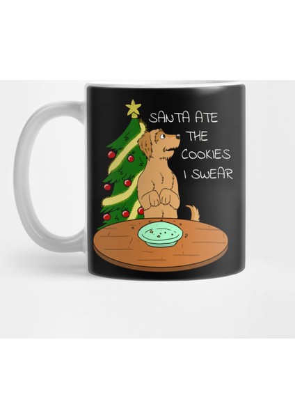 Funny Goldendoodle Santa Ate The Cookies Christmas Kupa Bardak