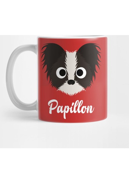 Papillon - Papillon Dog Kupa Bardak