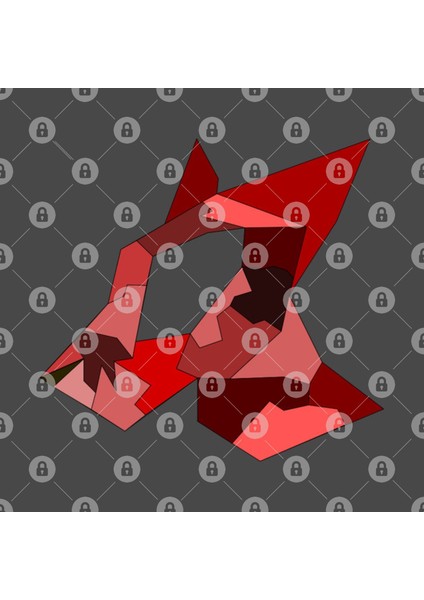 Origami Wolf Head Kupa Bardak