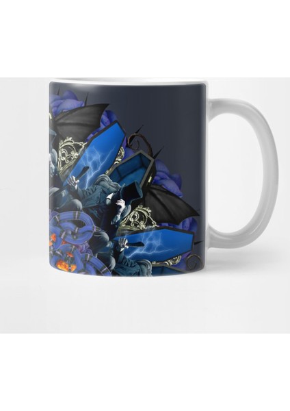 Vampire Dark Blue Mandala Kupa Bardak