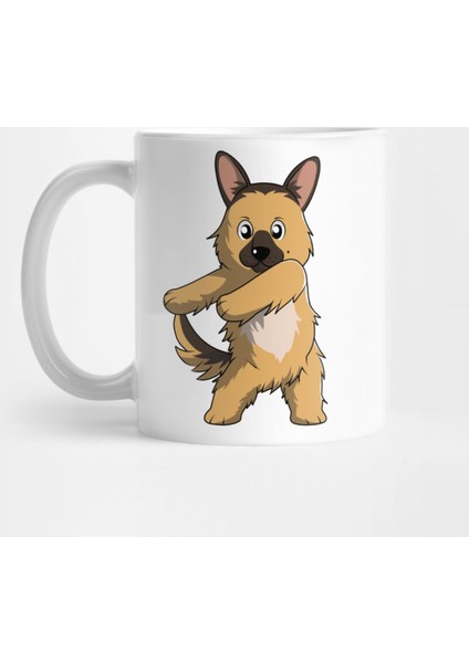 Funny German Shepherd Floss Dance Move Flossing Kupa Bardak