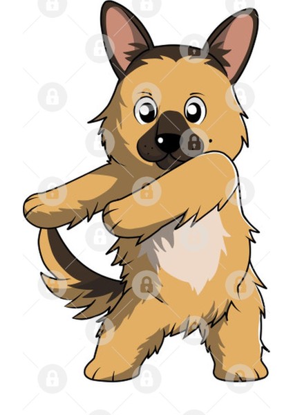 Funny German Shepherd Floss Dance Move Flossing Kupa Bardak