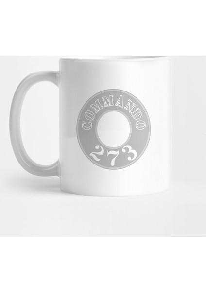 273 Commando - Engine Label (Ghost) Kupa Bardak