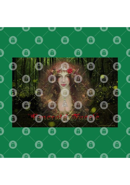 Emerald Forest Faerie Kupa Bardak