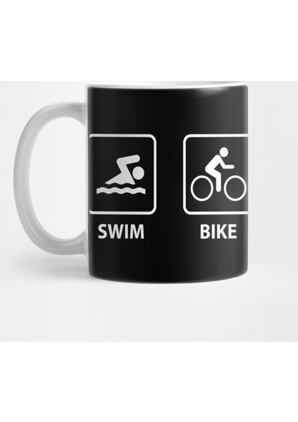 Swim Bike Run Repeat Triathlon Kupa Bardak