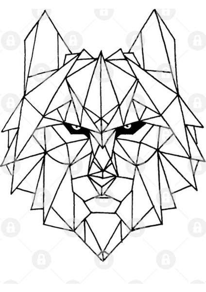 Wolf Origami Kupa Bardak