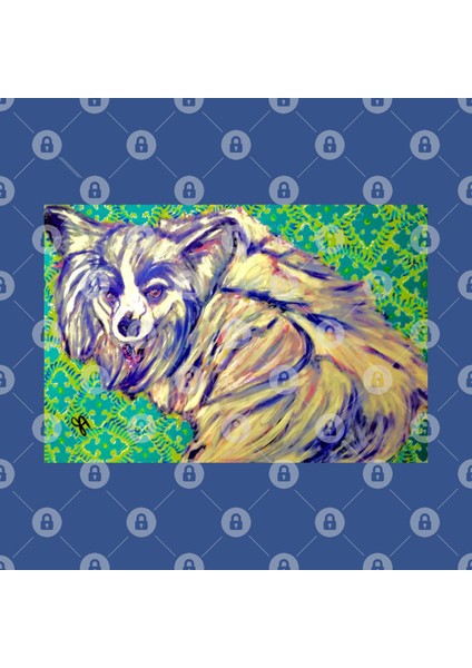 Papillon Dog Kupa Bardak