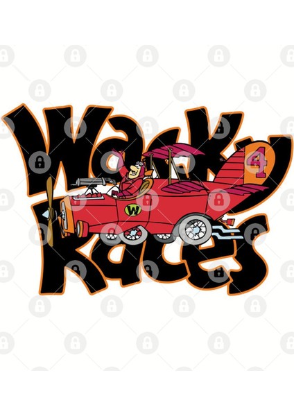 Wacky Races-4-The Crimson Haybaler-Red Max Kupa Bardak