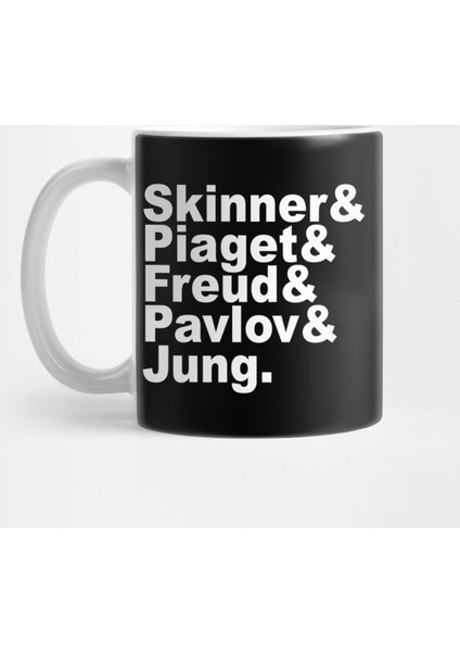 Famous Psychologists Funny Helvetica List Kupa Bardak