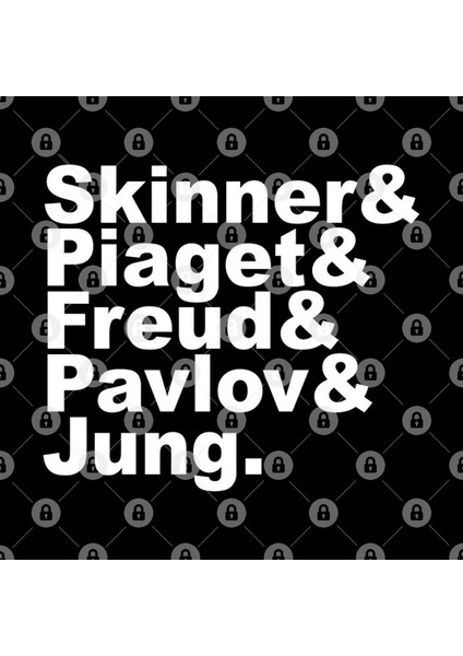 Famous Psychologists Funny Helvetica List Kupa Bardak