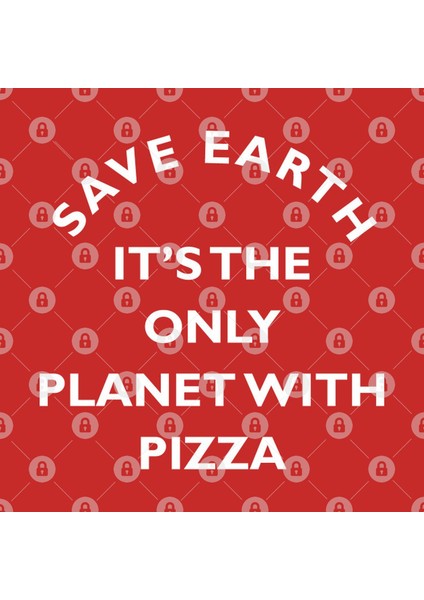 Save Earth For Pizza Kupa Bardak