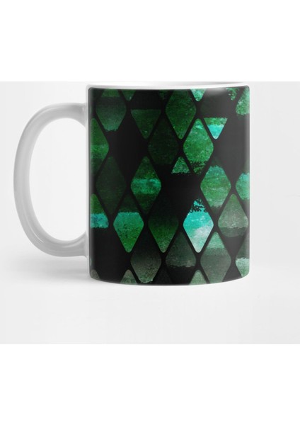 Abstract Rhombuses - Jungle Version Kupa Bardak