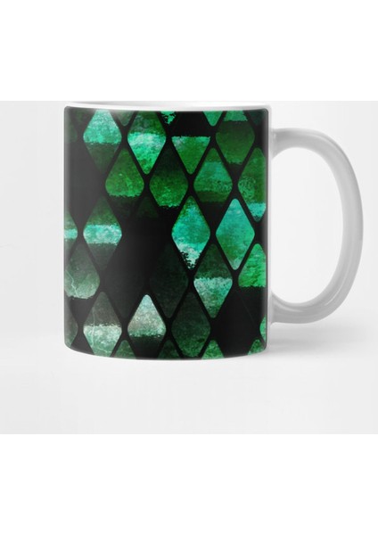 Abstract Rhombuses - Jungle Version Kupa Bardak