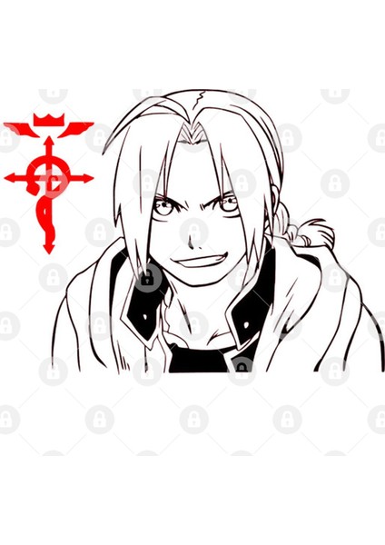 Edward Elric Fullmetal Alchemist Kupa Bardak