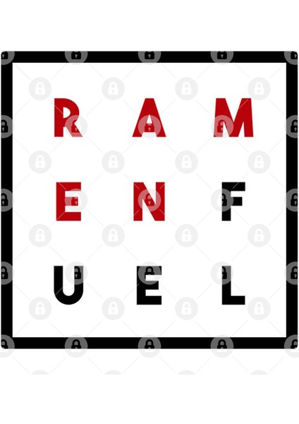 Ramen Fuel Square Kupa Bardak