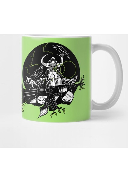 Odin And The Wood-Firing Rifle Kupa Bardak