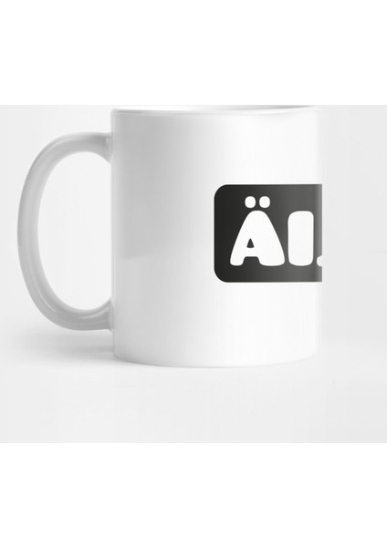 Äijöö-Logo, Musta-Valkoinen Kupa Bardak