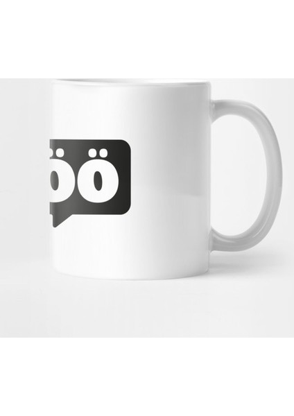 Äijöö-Logo, Musta-Valkoinen Kupa Bardak