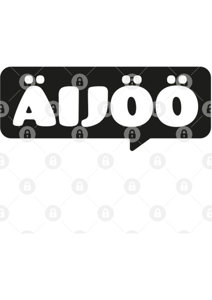 Äijöö-Logo, Musta-Valkoinen Kupa Bardak