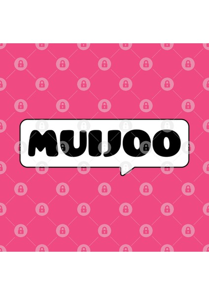 Muijoo-Logo,Valko-Musta Kupa Bardak