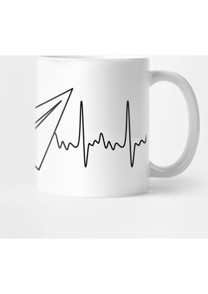 Origami Master Pilot Heartbeat Pulse Ecg Gift For Origami Lovers Kupa Bardak