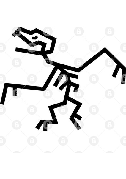 Pterodactyl Fossil Skeleton (Flying Dinosaur) Kupa Bardak