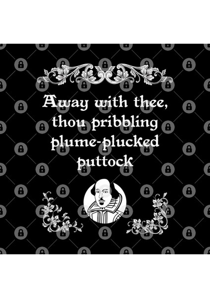 Shakespearean Insult Pribbling Puttock Tee Kupa Bardak