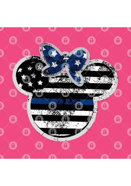 Thin Blue Line Minnie Kupa Bardak