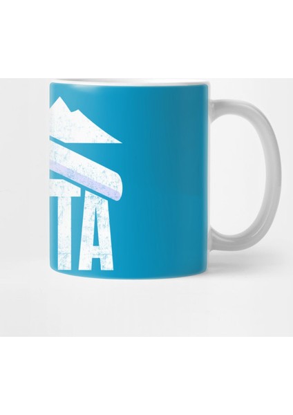 Alberta Canada Skiing Souvenir Rocky Mountains Kupa Bardak