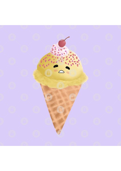 Gudetama Summer İce Cream Kupa Bardak