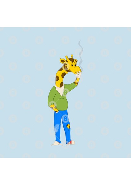 Geoffrey The Junky Giraffe Kupa Bardak