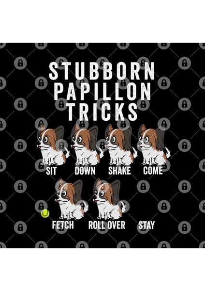 Stubborn Papillon Tricks Kupa Bardak