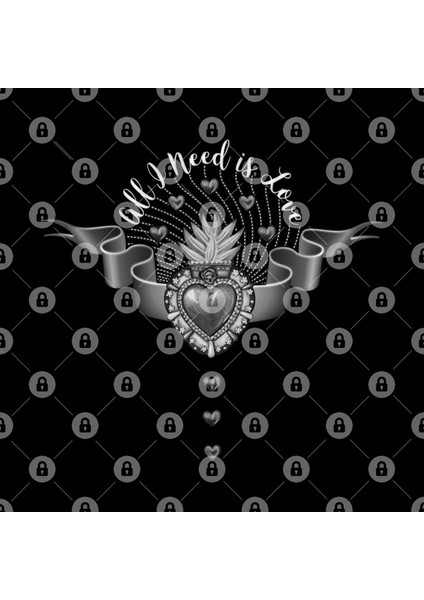 All I Need İs Love - Black & White Version Kupa Bardak