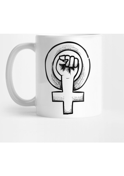 Feminism Symbols Art Kupa Bardak