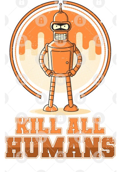 Bender Kill All Humans Kupa Bardak