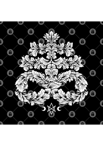 Leviathan Cross White - Goth Occult Kupa Bardak