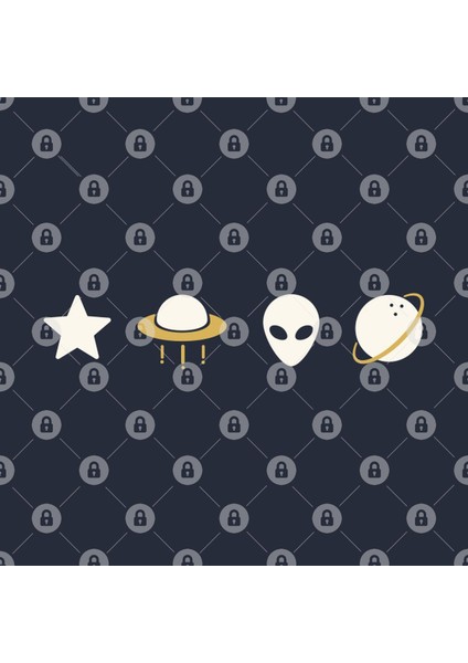 Retro Minimal Ufo Sci Fi Kupa Bardak