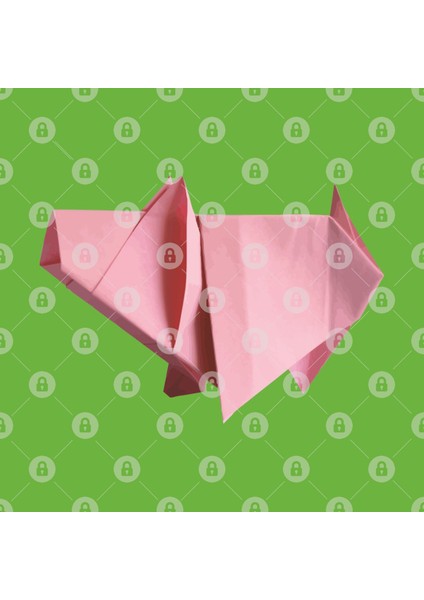 Origami Pig Kupa Bardak